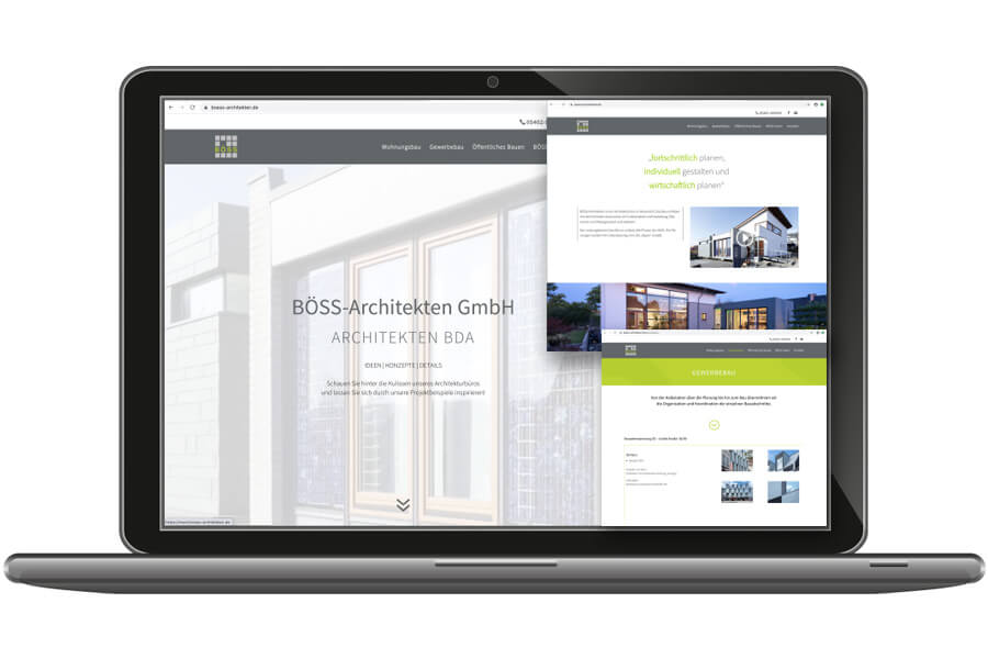 Webpräsenz von BÖSS-Architekten GmbH