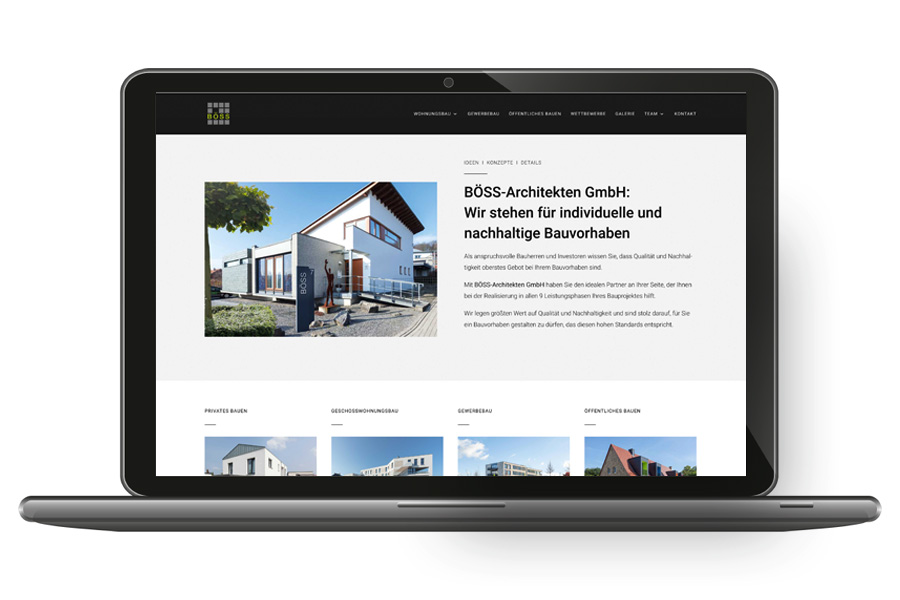 Website von BOESS-Architekten GmbH aus Bissendorf